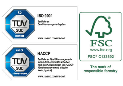 Zertifikate Heinrich Ludwig Verpackungsmittel GmbH